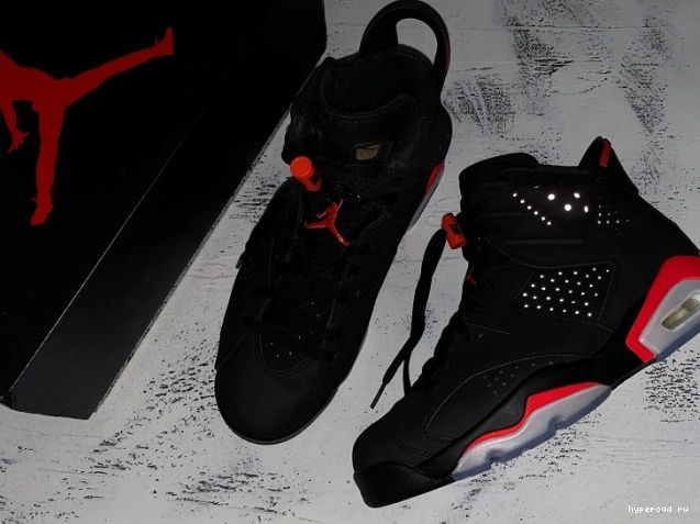 6 Retro Infrared Air 384664-060 Jordan OG Black 0715